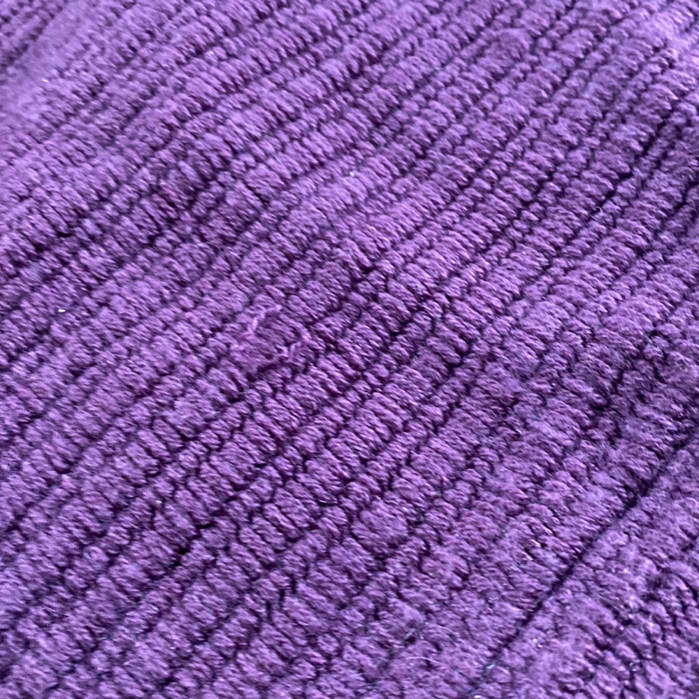 BURBERRY - Mid length wool cashmere silk Cardigan in eggplant color with belt. - Picture 12 of 16